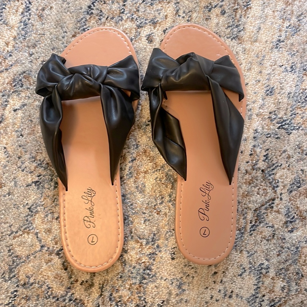 Pink Lily sandals - never worn